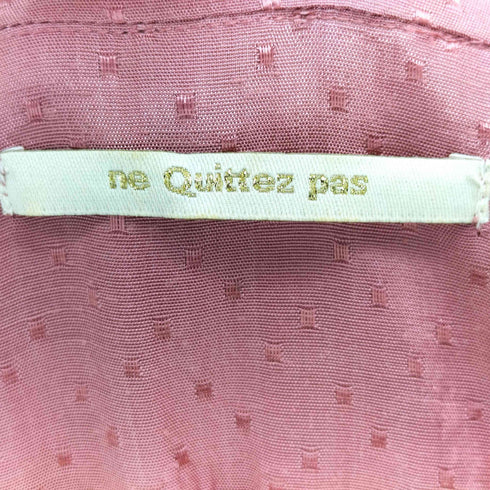 ヌキテパ NE QUITTEZ PAS RAYON DOBBY PINTUCK DRESS レディース JPN:S