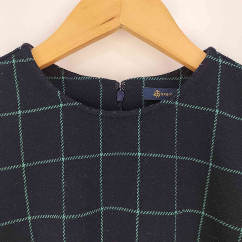 ブルックスブラザーズ BROOKS BROTHERS バックジップ チェックワンピース レディース import:XS