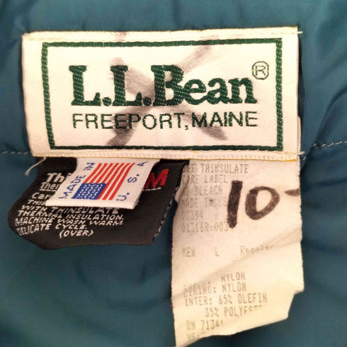 エルエルビーン L.L.Bean 70-80s USA製 中綿 Thinsulate ナイロンアノラックジャケット メンズ L