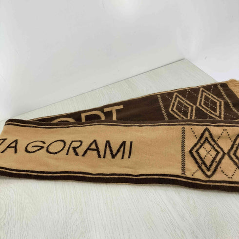 paccbet he 3a ropamn アクリル混アーガイルマフラー レディース