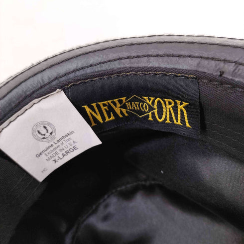 NEW YORK HAT USA製 レザーハット メンズ JPN:XL