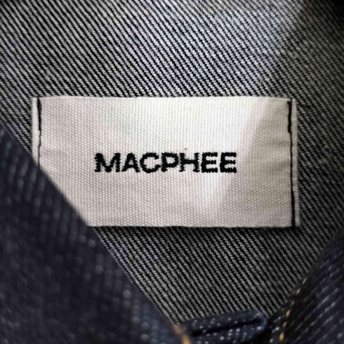 マカフィー MACPHEE 24SS インディゴガードデニム ジャケット レディース JPN:36