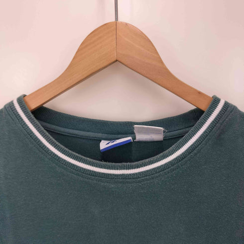 リーボック Reebok 90S ロゴ刺繍 クルーネック 半袖Tシャツ メンズ JPN:L