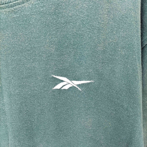 リーボック Reebok 90S ロゴ刺繍 クルーネック 半袖Tシャツ メンズ JPN:L