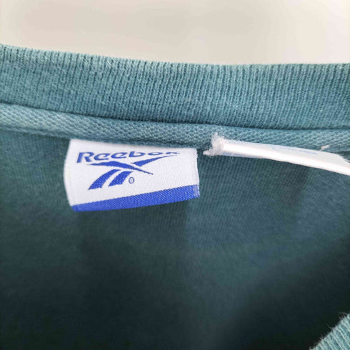 リーボック Reebok 90S ロゴ刺繍 クルーネック 半袖Tシャツ メンズ JPN:L