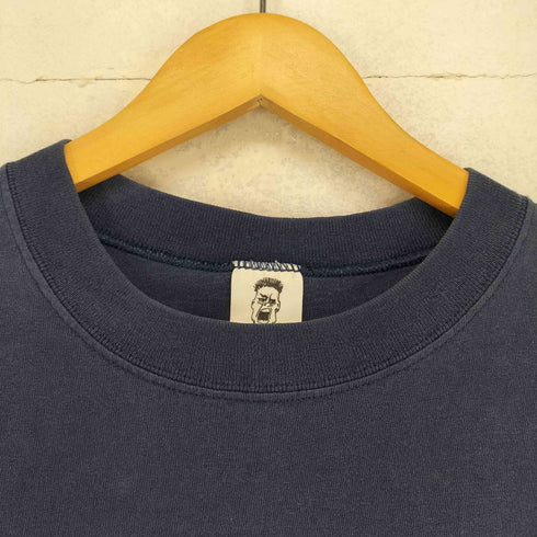 USA製 袖シングル 両面プリントクルーネックTシャツ メンズ JPN:XL