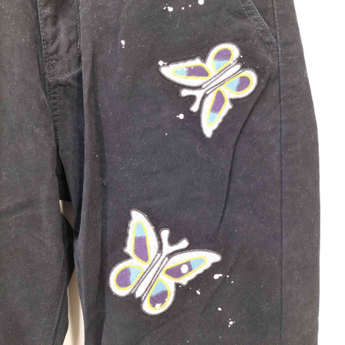crawling death 蝶刺繍デザイン デニムパンツ レディース JPN:S