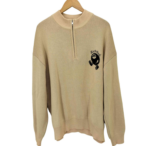 クーパー cooper バックデザイン ハーフジップ ニット メンズ FREE