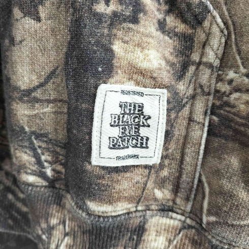 ザブラックアイパッチ THE BLACK EYE PATCH STENCIL LOGO REALTREE THERMAL ZIP HOODIE リアルツリーカモ ジップフーディー メンズ JPN:L