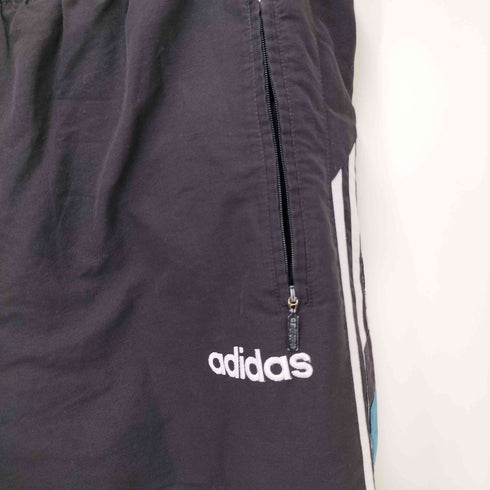 アディダス adidas 刺繍 ワイド トラックパンツ メンズ