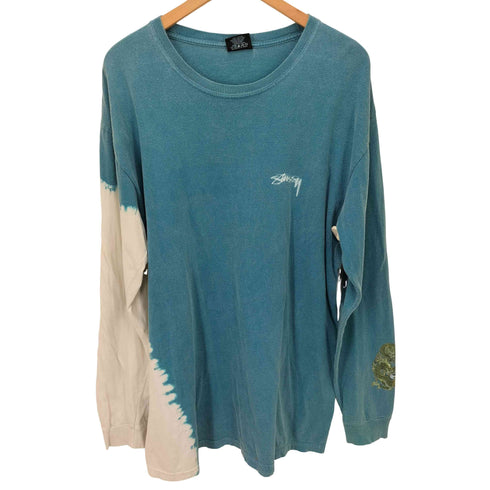 ステューシー Stussy ロゴプリント タイダイ 長袖tシャツ メンズ JPN:L