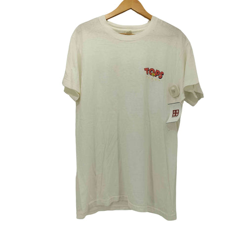 80S USA製 白タグ SCREEN STARS ボディ 企業ロゴ 両面プリント S/S クルーネック Tシャツ 袖 裾 シングルステッチ メンズ import:XL