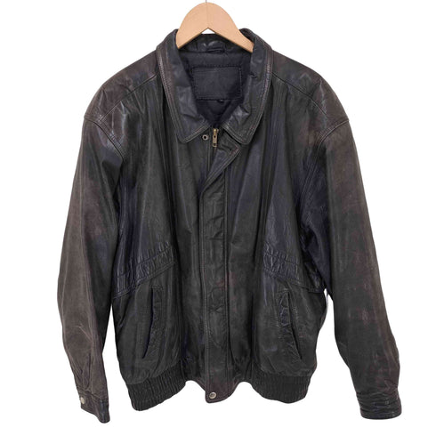 裏地キルティング ラムレザー レザージャケット メンズ JPN:XL