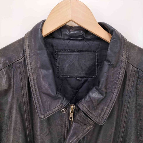 裏地キルティング ラムレザー レザージャケット メンズ JPN:XL