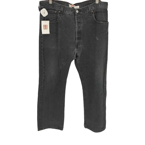 リーバイス Levis メキシコ製 ボタン裏 4032 刻印 紙パッチ 501 ボタンフライ ブラック ストレート デニム パンツ メンズ W40 L30