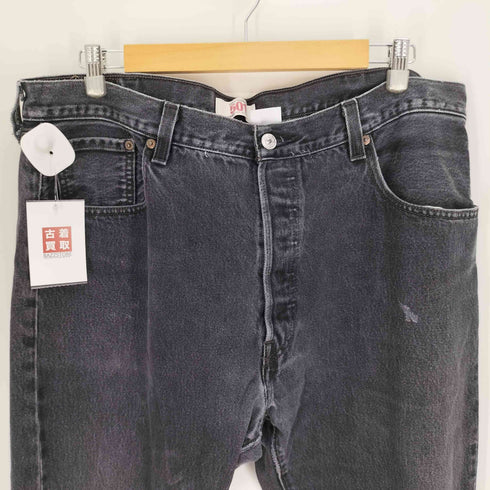 リーバイス Levis メキシコ製 ボタン裏 4032 刻印 紙パッチ 501 ボタンフライ ブラック ストレート デニム パンツ メンズ W40 L30