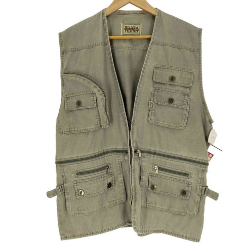 WANDI CLASSIC WEAR MENS FASHION Dカン フラップポケット ハンティング ベスト メンズ import:XXL
