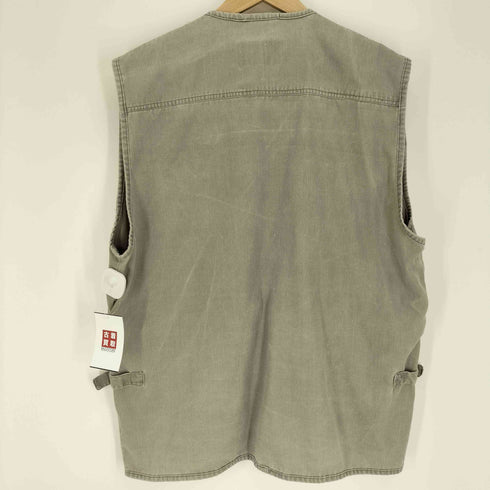 WANDI CLASSIC WEAR MENS FASHION Dカン フラップポケット ハンティング ベスト メンズ import:XXL