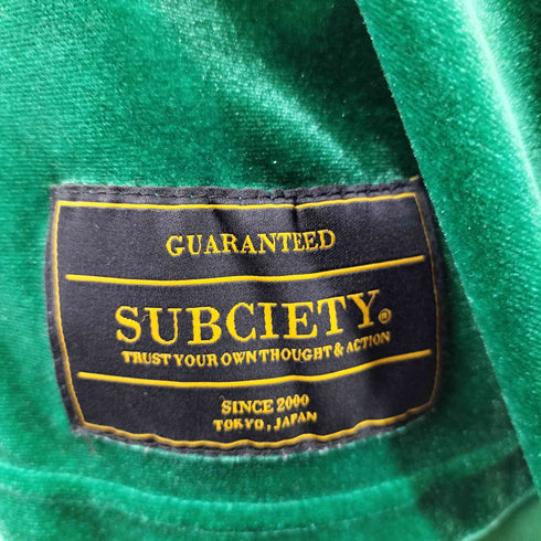 サブサエティ Subciety VELOUR RUGGER SHIRT メンズ