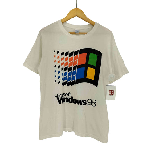 Microsoft Windows 98 プリントクルーネックカットソー メンズ M