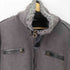 ゲスジーンズ GUESS JEANS フェイクムートン フライトジャケット シープレザーパーツ切替 メンズ import:XL