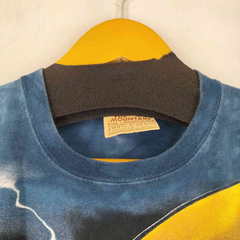 ザマウンテン the mountain 90S-00S タイダイ柄フロントプリント S/S Tシャツ メンズ import:M