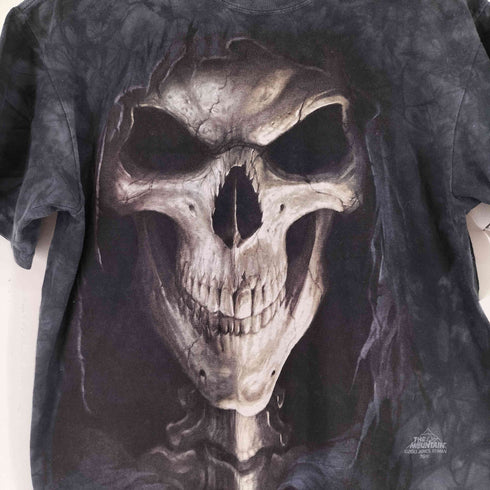 ザマウンテン the mountain タイダイ柄 フロントプリント S/S Tシャツ メンズ import:M