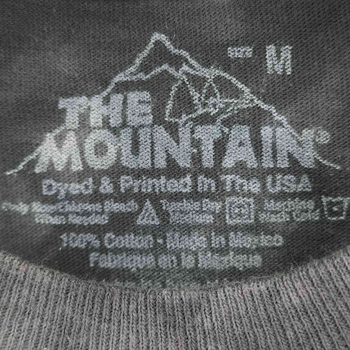 ザマウンテン the mountain タイダイ柄 フロントプリント S/S Tシャツ メンズ import:M