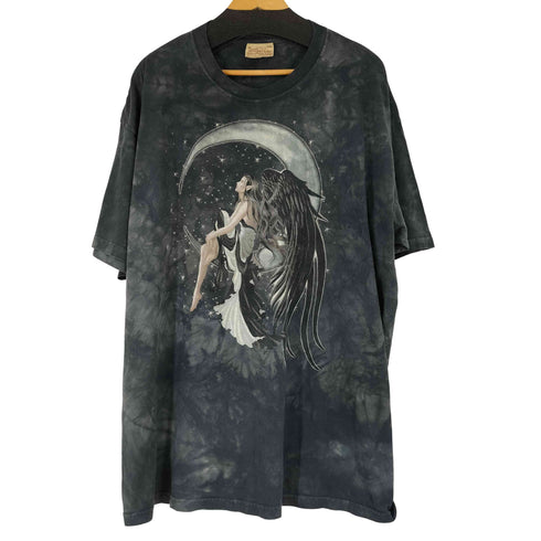 ザマウンテン the mountain 90S-00S タイダイ柄フロントプリント S/S Tシャツ メンズ import:XXL