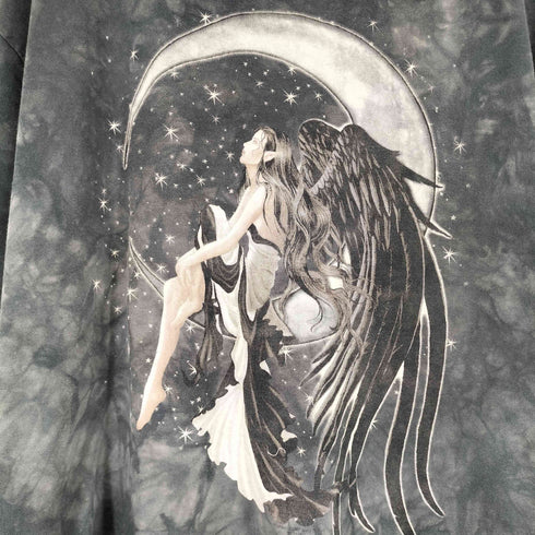 ザマウンテン the mountain 90S-00S タイダイ柄フロントプリント S/S Tシャツ メンズ import:XXL