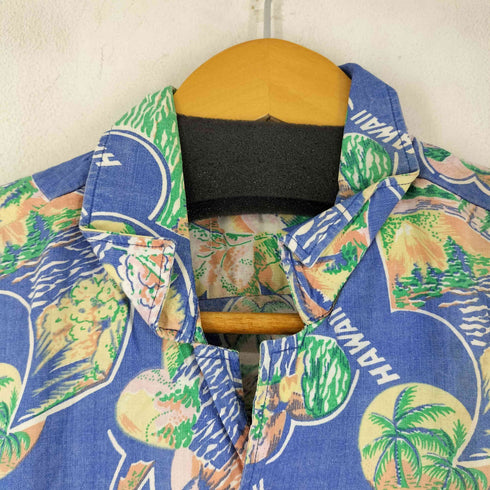 MODAL100 総柄 S/S アロハシャツ メンズ