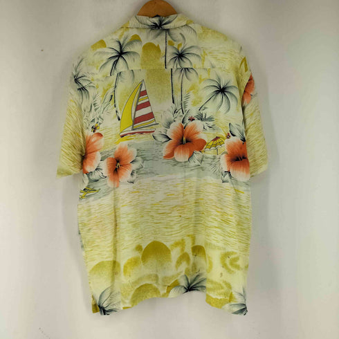 THUMS UP レーヨン100 総柄 S/S アロハシャツ メンズ import:M