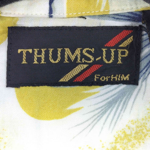 THUMS UP レーヨン100 総柄 S/S アロハシャツ メンズ import:M