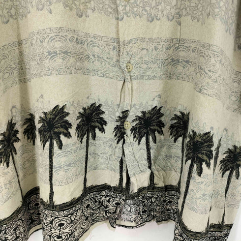 ピューリタン PURITAN レーヨン100 総柄 S/S シャツ メンズ