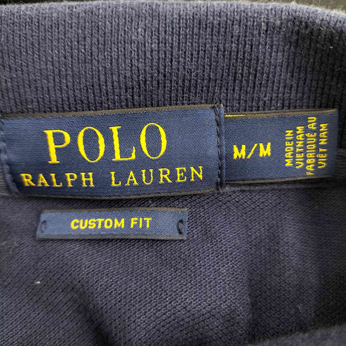 ポロラルフローレン POLO RALPH LAUREN CUSTOM FIT トリコカラー ビッグポニー 半袖鹿の子ポロシャツ メンズ import:M