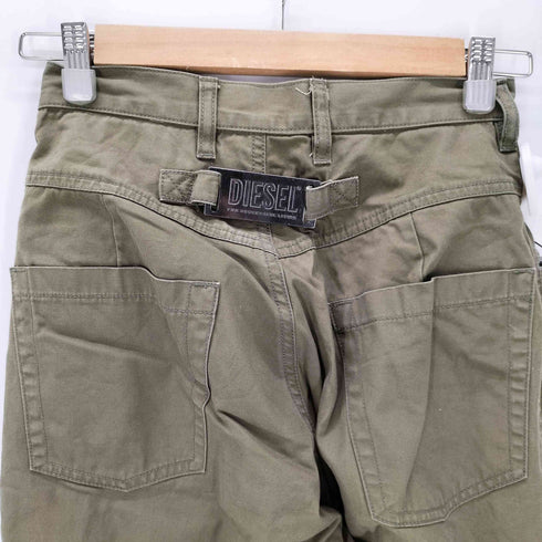 ディーゼル DIESEL 2タック ルーズシルエット トラウザーパンツ メタルロゴ レディース US:23