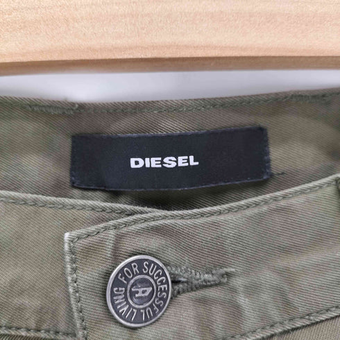 ディーゼル DIESEL 2タック ルーズシルエット トラウザーパンツ メタルロゴ レディース US:23
