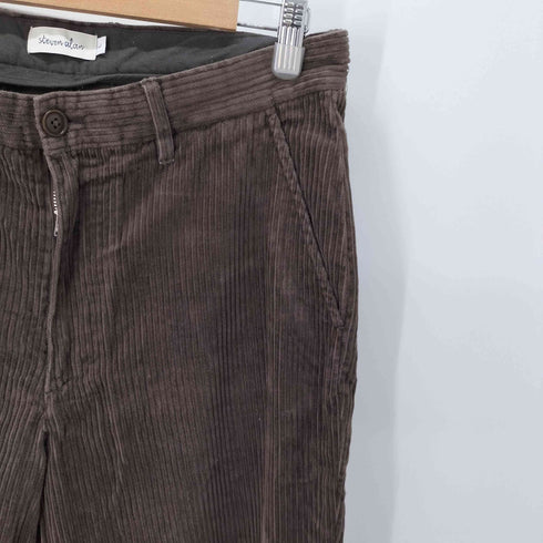 スティーブンアラン Steven Alan CORDUROY PEG TOP PANTS-JUST メンズ JPN:L