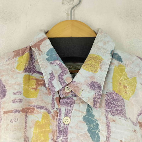 MEL RICHMAN レーヨン混 総柄 S/S シャツ メンズ import:L