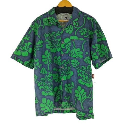 クイックシルバー Quiksilver 90S-00S 総柄 S/S アロハシャツ メンズ import:L