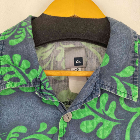 クイックシルバー Quiksilver 90S-00S 総柄 S/S アロハシャツ メンズ import:L