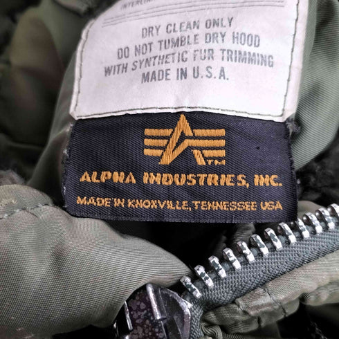 アルファインダストリーズ ALPHA INDUSTRIES USA製 90S IDEALジップ N-3B フライトジャケット メンズ import:S