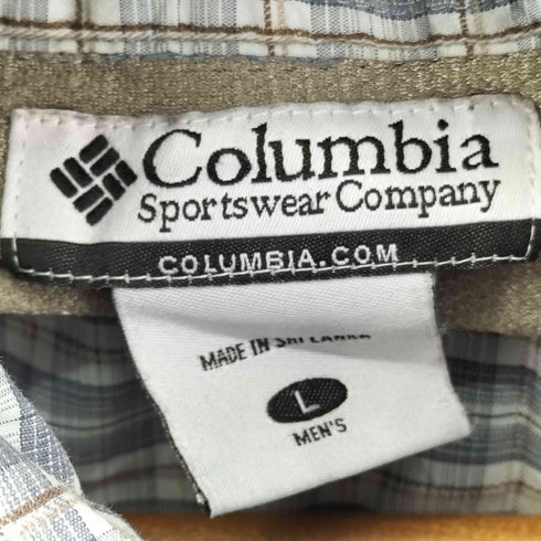 コロンビア Columbia 00S チェック S/S シャツ メンズ import:L