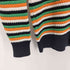 ザラ ZARA ボーダー柄 マルチカラー 透け編み L/S クルーネック ニット セーター メンズ import:M