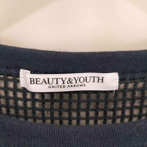 ビューティーアンドユースユナイテッドアローズ BEAUTY & YOUTH UNITED ARROWS メッシュ クルーネック プルオーバー レディース