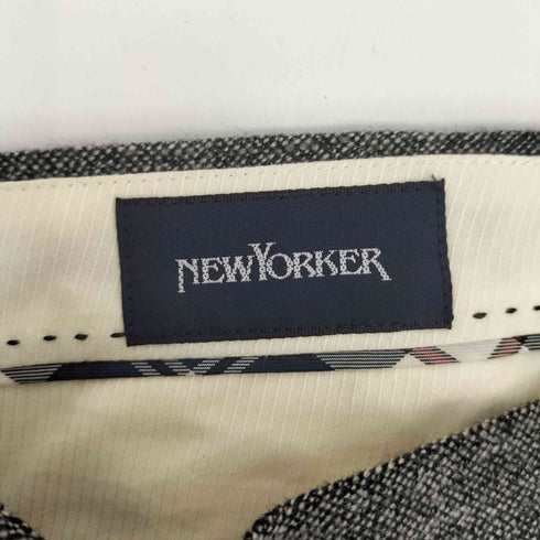 ニューヨーカー NEWYORKER ウール ストレート スラックス メンズ 82