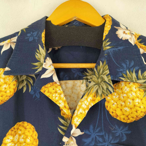 USA製 総柄 S/S アロハシャツ メンズ