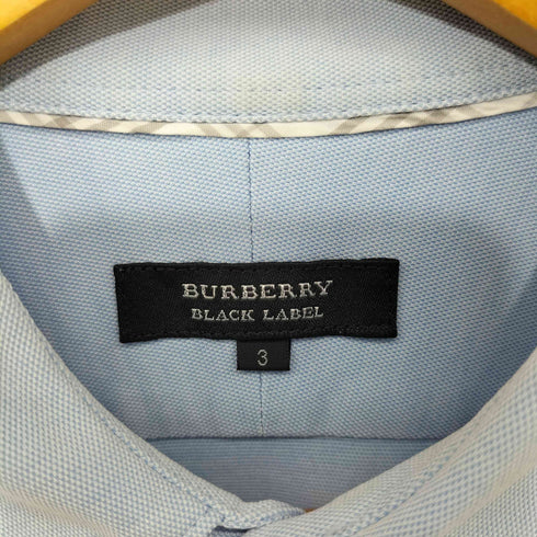 バーバリーブラックレーベル BURBERRY BLACK LABEL ロゴ刺繍 ロングスリーブシャツ メンズ JPN:3