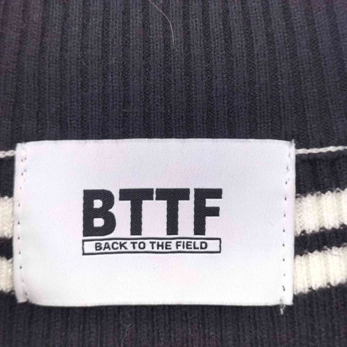 バックトゥザフィールド BACK TO THE FIELD MLB マルチボーダーハーフZIPリブニットワンピース レディース FREE