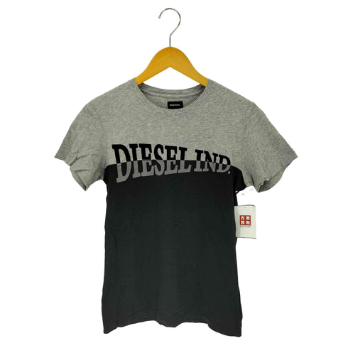 ディーゼル DIESEL バイカラー クルーネック半袖Tシャツ カットソー メンズ XS